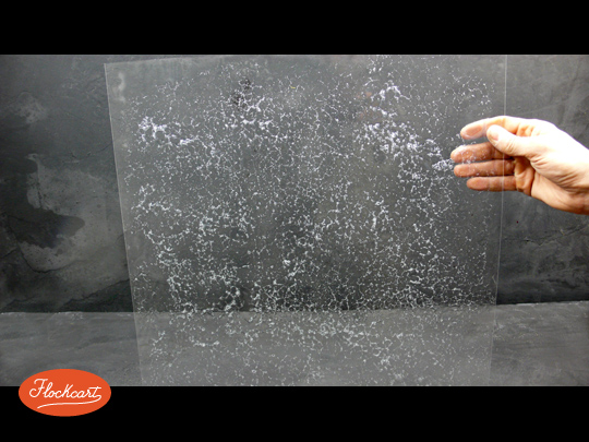 A totale asciugatura avvenuta, Freezer è diventato perfettamente trasparente 