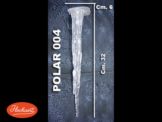 Stalattite Polar Mod. 004 Composta da 1 stalattite di medie dimensioni lunga Cm. 32 e larga Cm. 6
 