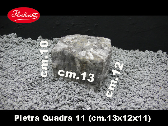 Pietra Quadra 11 - cm. 13x12x11 - un pò più grande di un comune cubo di porfido 