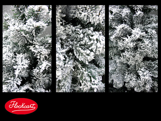 Spray Snow copre con un candido manto innevato ogni singolo filamento delle fronde dell'albero. 