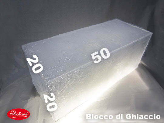 Blocco di Ghiaccio 522 misura 50 cm x 20 cm x 20 cm, pesa solo 5 Kg. 