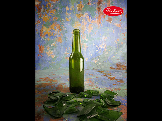 Bottiglia Birra da Stuntman - Birra da 33 cl. Colore Verde
 
